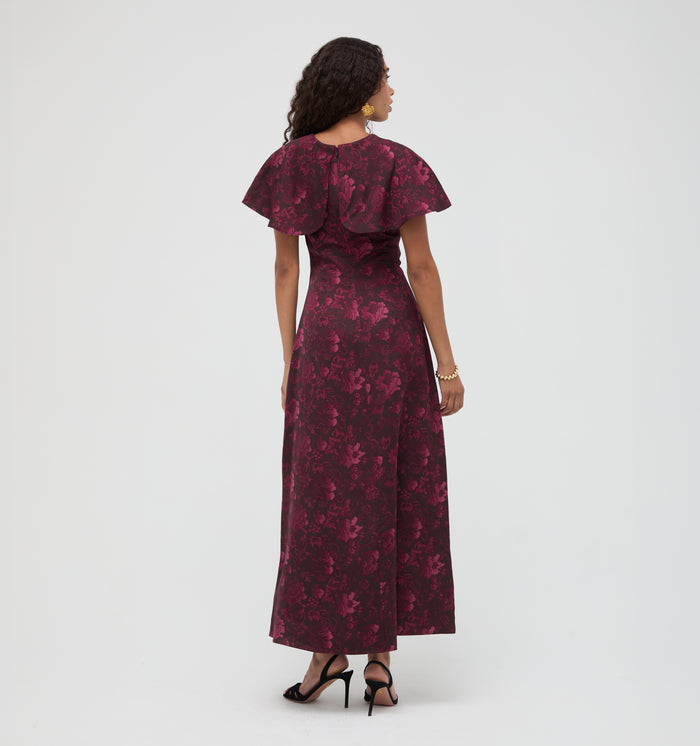 The Davina Dress - Annabelle Botanica Burgundy