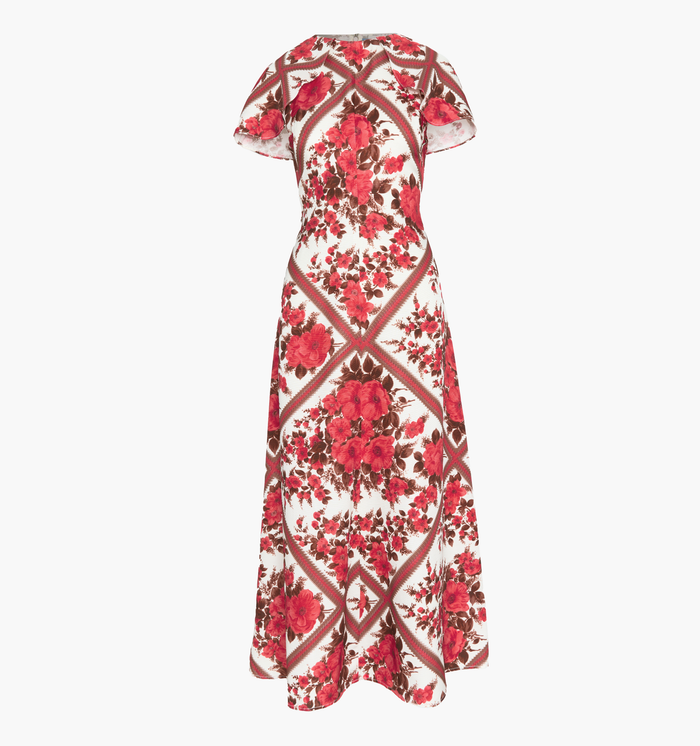 The Davina Dress in Red Diamond Rose color: Red Diamond Rose