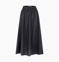 The Delphine Nap Skirt - Black Cotton