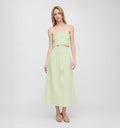 The Delphine Nap Skirt - Lime Gingham