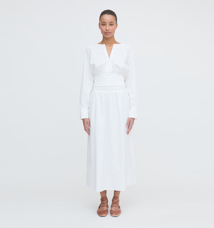 The Delphine Nap Skirt - White