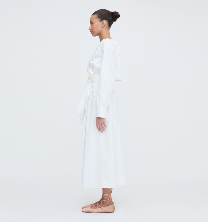 The Delphine Nap Skirt - White