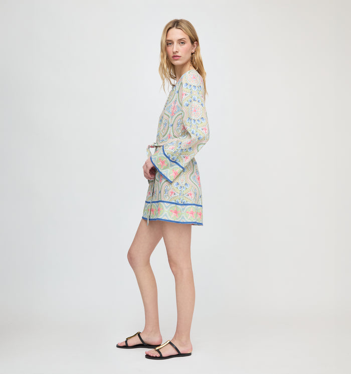 The Doris Mini Tunic - Sea Scroll