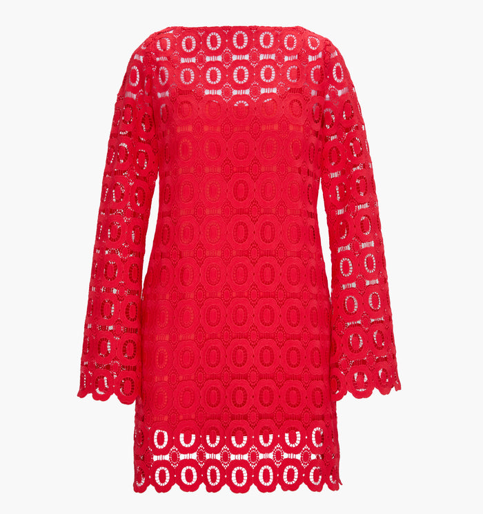 The Eliza Mini Dress - Poppy Lace