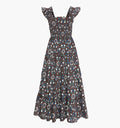 The Ellie Maxi Nap Dress - Chocolate Swedish Floral