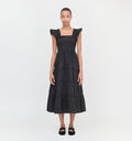 The Ellie Nap Dress - Black Poplin