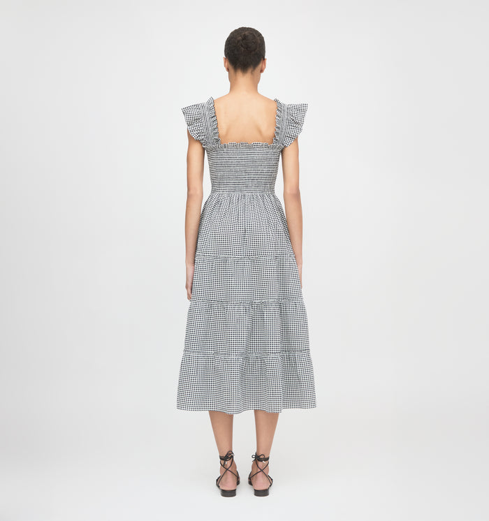 The Ellie Nap Dress - Black/Sand Gingham