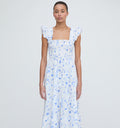 The Ellie Nap Dress - Blue Botanical