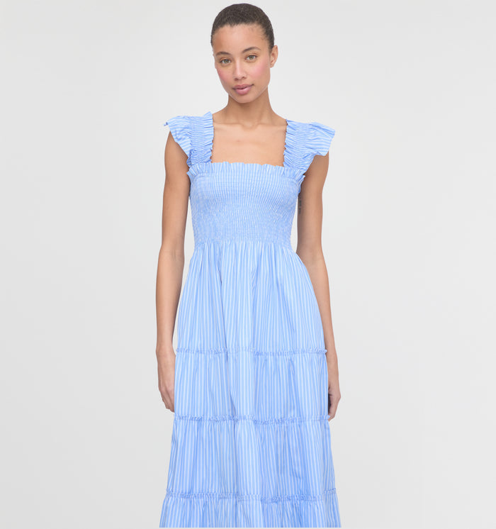 The Ellie Nap Dress - Blue Stripe