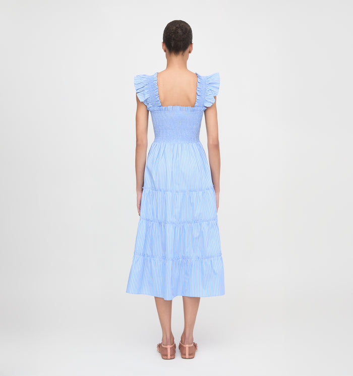 The Ellie Nap Dress - Blue Stripe