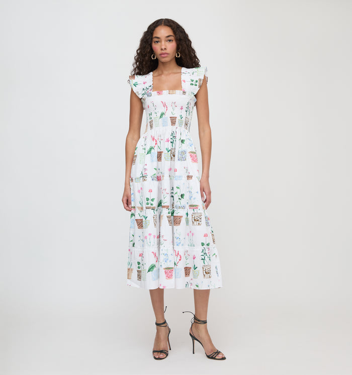 The Ellie Nap Dress - Flower Pots