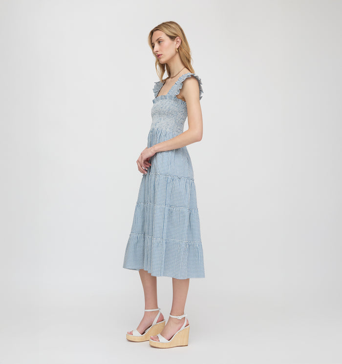 The Ellie Nap Dress - Lagoon Gingham