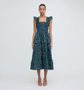 The Ellie Nap Dress - Midnight Garden Poplin