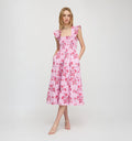 The Ellie Nap Dress - Pink Delft Bouquet