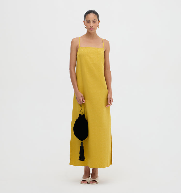 The Erini Dress -  Regent Paisley Burnt Ochre