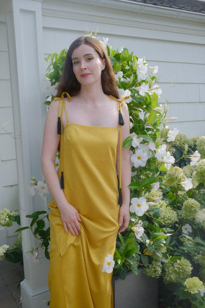 The Erini Dress -  Regent Paisley Burnt Ochre