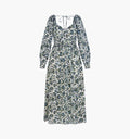 The Eugenia Nap Dress -  Jacobean Bloom Blue/Green