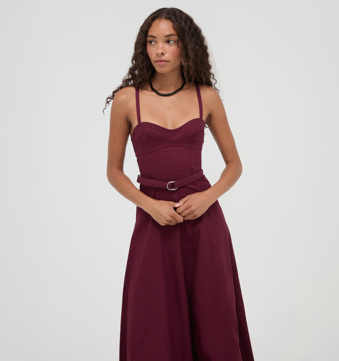 The Fiona Dress -  Mulberry