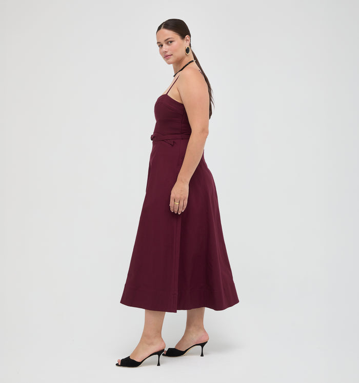 The Fiona Dress -  Mulberry