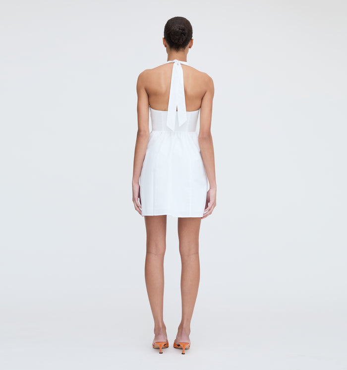 The Fleur Mini Dress - White