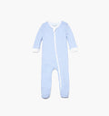 The Footie Pajama - Blue/White Stripe