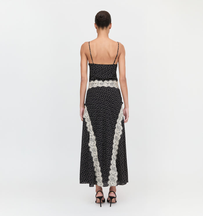 The Francesca Dress in Black Polka Dot color: Black Polka Dot