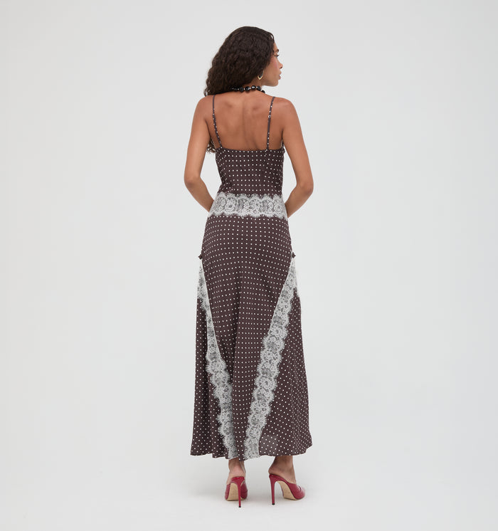 The Francesca Dress - Duke Dot Chocolate
