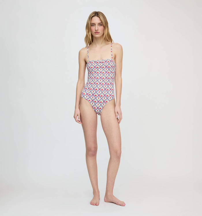 The Giana One Piece - Diamond Cherries Cherry Red