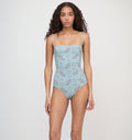 The Giana One Piece - Dusty Blue Gemstone Mosaic Scarf