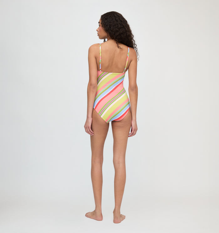 The Giana One Piece - Sherbet Stripe