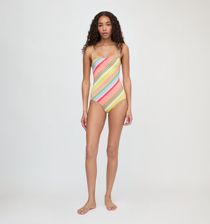 The Giana One Piece - Sherbet Stripe