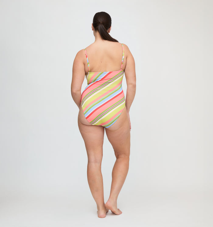 The Giana One Piece - Sherbet Stripe