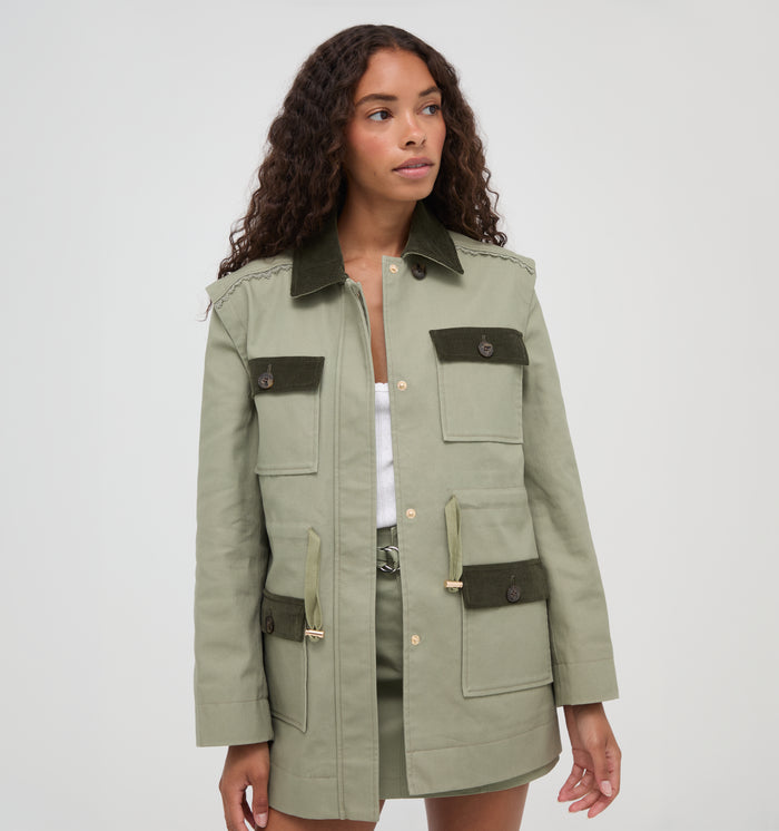 The Gillian Jacket -  English Sage