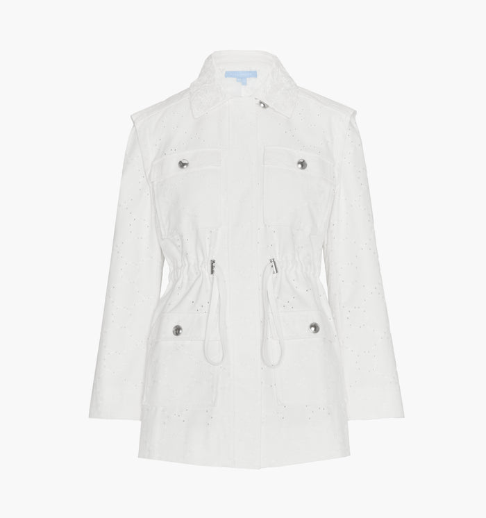 The Gillian Jacket - Ivory Eyelet