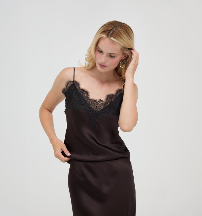 The Gracie Top -  Chocolate