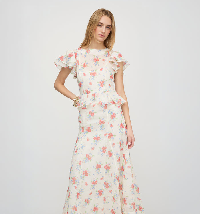The Halston Dress - Sunburst Blossoms
