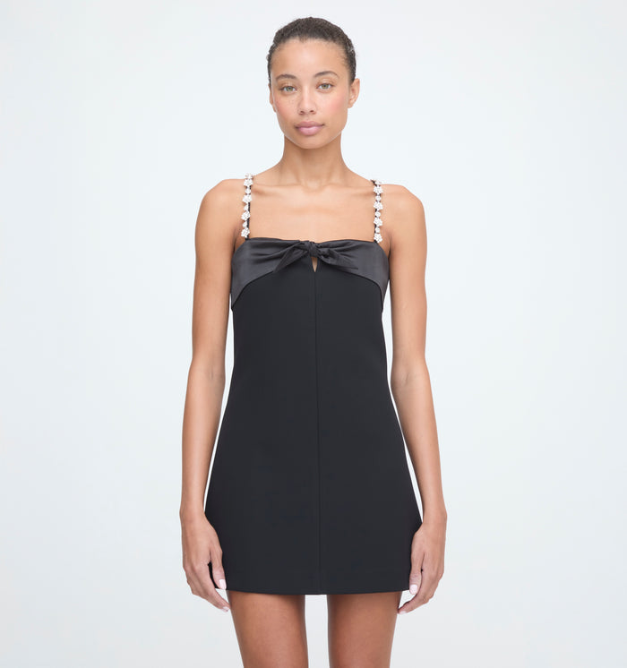The Hayley Dress in Black color: Black