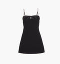 The Hayley Dress in Black color: Black