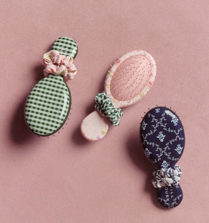 The Hill House x Wet Brush Mini Brush - Pink Floral