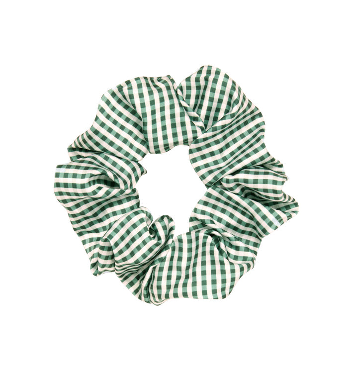 The Hill House x Wet Brush Oversized Scrunchie - Emerald Gingham