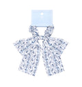 The Hill House x Wet Brush Scrunchie Bow - Blue Vine Stripe