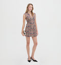 The Holly Dress - Stowell Medallion Stripe