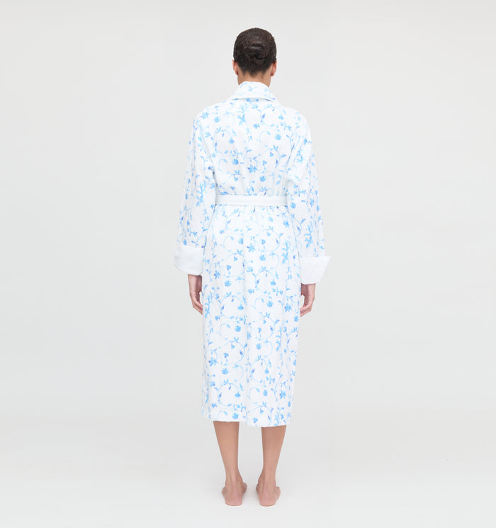 The Hotel Robe - Blue Botanical