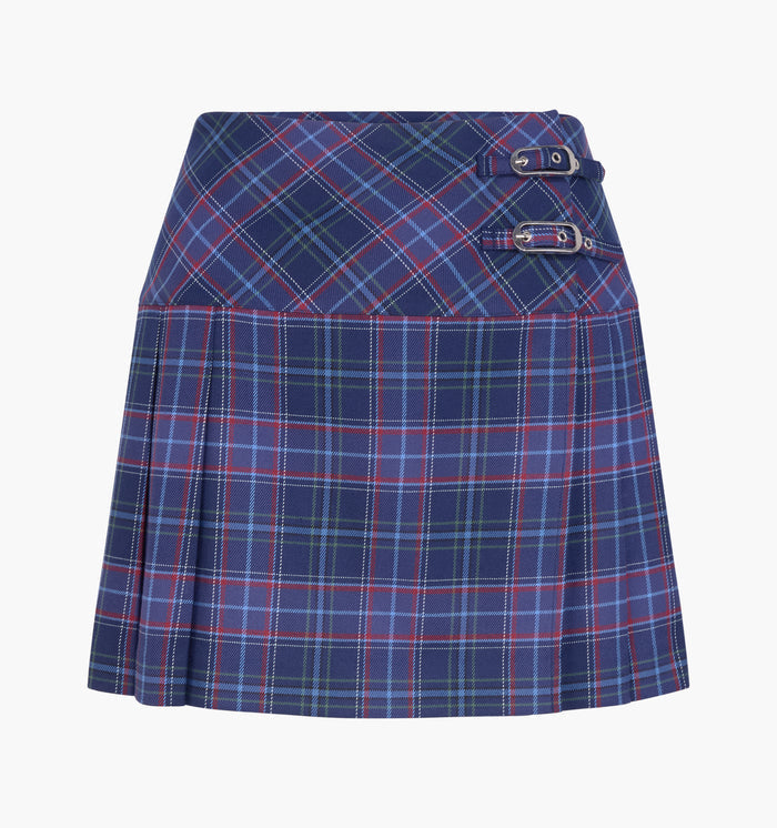 The Inola Skirt - Belgravia Tartan Navy