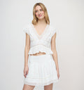 The Jackie Top - White Crisp Voile