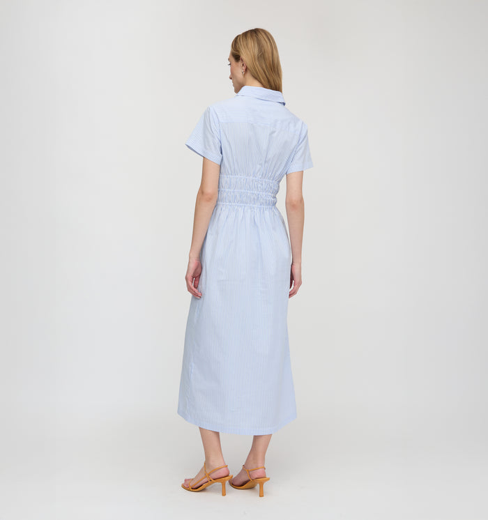 The Jamie Nap Dress - Blue/White Stripe