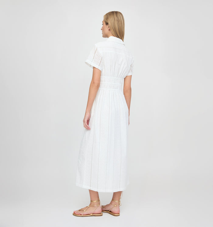 The Jamie Nap Dress - White Broderie Voile