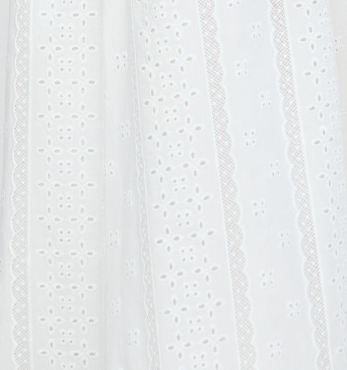 The Jamie Nap Dress - White Broderie Voile