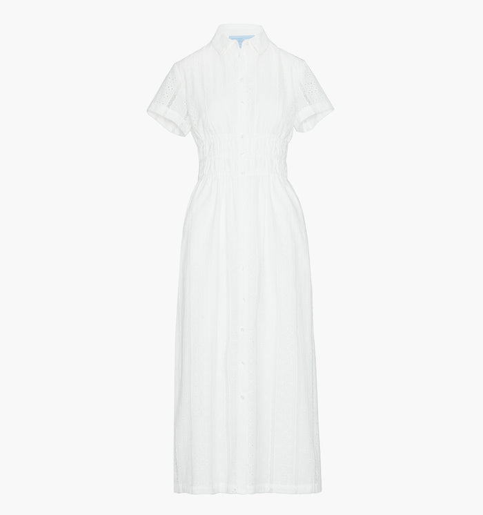 The Jamie Nap Dress - White Broderie Voile