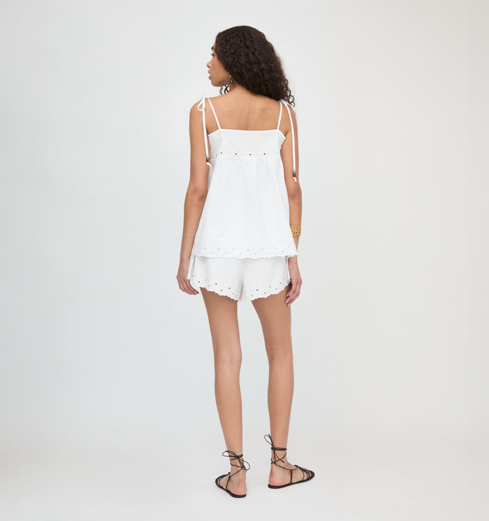 The Jessie Short - White Linen